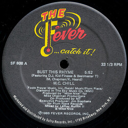 M.C. Chill / D.J. Kid Finesse / Beatmaster T Bust This Rhyme VINYL 12" USED
