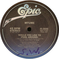 Mtume Would You Like To (Fool Around) VINYL 12" USED