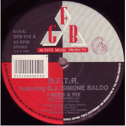 R.F.T.R. / DJ Simone Baldo I Need A Fix USED VINYL 12INCH 33 S RPM