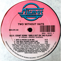 Two Without Hats B.D.V. Count Down "Girls Out On The Floor" VINYL 12" USED