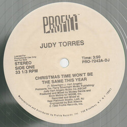 Judy Torres Christmas Time Won't Be The Same This Year USED VINYL 12INCH 33 S RPM LIMITED EDITION PROMO