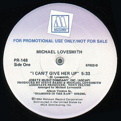 Michael Lovesmith I  Can't Give Her Up USED VINYL 12INCH PROMO