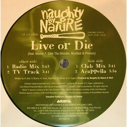 Naughty By Nature Live Or Die USED VINYL 12INCH 33 S RPM PROMO