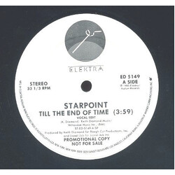 Starpoint Till The End Of Time USED VINYL 12INCH 33 S RPM PROMO