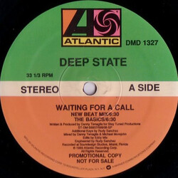 Deep State Waiting For A Call USED VINYL 12INCH PROMO 33 S RPM