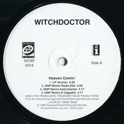 Witchdoctor Heaven Comin' / Holiday (ONP Remix) USED VINYL 12INCH PROMO