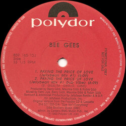 Bee Gees Paying The Price Of Love USED VINYL 12INCH PROMO 33 S RPM