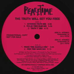 Peacetime The Truth Will Set You Free Vinyl USED