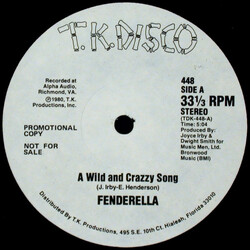 Joyce "Fenderella" Irby A Wild And Crazzy Song VINYL 12" USED