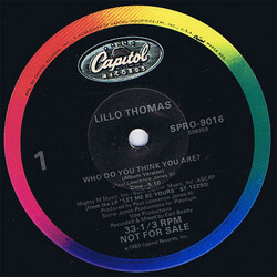 Lillo Thomas Who Do You Think You Are? USED VINYL 12INCH PROMO 33 S RPM