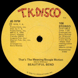 Beautiful Bend That's The Meaning/Boogie Motion / Make That Feeling Come Again!/Ah--Do It VINYL 12" USED