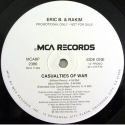 Eric B. & Rakim Casualties Of War VINYL 12" USED