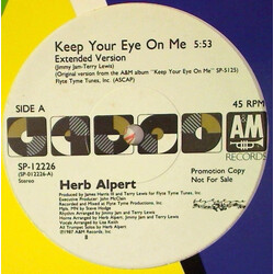 Herb Alpert Keep Your Eye On Me USED VINYL 12INCH 45 RPM PROMO