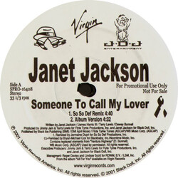 Janet Jackson Someone To Call My Lover VINYL 12" USED