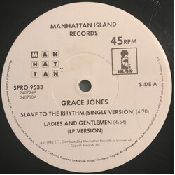 Grace Jones Slave To The Rhythm USED VINYL 12INCH PROMO 45 RPM