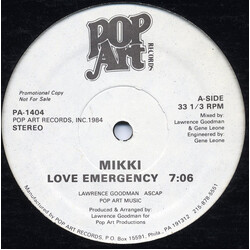 Mikki Farrow Love Emergency VINYL 12" USED
