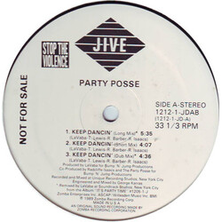 Party Posse Keep Dancin' / Strivin' USED VINYL 12INCH 33 S RPM PROMO