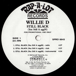 Willie D Still Black (You Still A aggiN) VINYL 12" USED