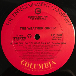 The Weather Girls No One Can Love You More Than Me USED VINYL 12INCH 45 RPM PROMO STEREO