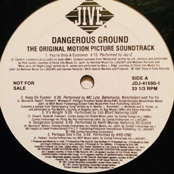 Various Dangerous Ground - The Original Motion Picture Soundtrack (Clean) USED VINYL 12INCH PROMO