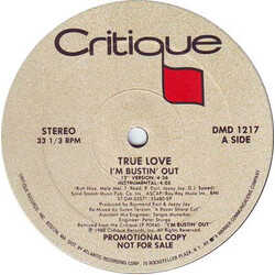 True Love (2) I'm Bustin' Out VINYL 12" USED