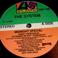 The System Midnight Special USED VINYL 12INCH 33 S RPM PROMO