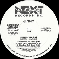 Jinny Keep Warm USED VINYL 12INCH 33 S RPM PROMO