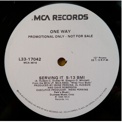 One Way Serving It / More Than Friends, Less Than Lovers USED VINYL 12INCH 33 S RPM PROMO
