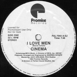 Cinema (2) I Love Men VINYL 12" USED