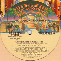 Joel Diamond Experience Music Machine (In And Out) USED VINYL 12INCH 33 S RPM SINGLE SIDED PROMO