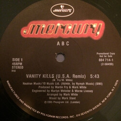 ABC Vanity Kills USED VINYL 12INCH 45 RPM SINGLE PROMO