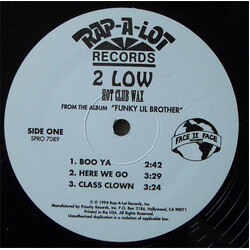 2 Low Hot Club Wax USED VINYL 12INCH 33 S RPM SAMPLER