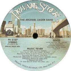 The Michael Zager Band Music Fever / Freak VINYL 12" USED