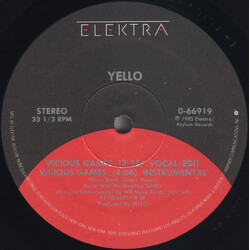 Yello Vicious Games USED VINYL 12INCH 33 S RPM