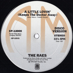 The Raes A Little Lovin' (Keeps The Doctor Away) USED VINYL 12INCH 33 S RPM
