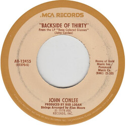 John Conlee Backside Of Thirty USED VINYL 7INCH 45 RPM