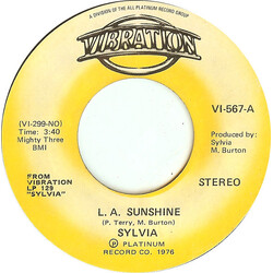 Sylvia Robinson L.A. Sunshine / Taxi USED VINYL 7INCH 45 RPM