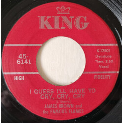 James Brown & The Famous Flames I Guess I'll Have To Cry, Cry, Cry / Just Plain Funk USED VINYL 7INCH