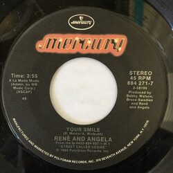René & Angela Your Smile USED VINYL 7INCH 45 RPM
