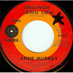 Anne Murray Sing High-Sing Low USED VINYL 7INCH 45 RPM SINGLE