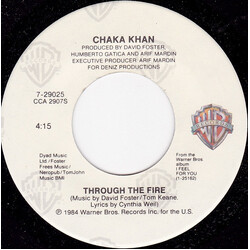 Chaka Khan Through The Fire USED VINYL 7INCH 45 RPM SINGLE