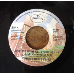 Johnny Rodriguez (4) Love Me With All Your Heart (Cuando Calienta El Sol) USED VINYL 7INCH 45 RPM SINGLE
