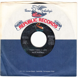 Nate Harvell Three Times A Lady / Happy Ending USED VINYL 7INCH 45 RPM SINGLE