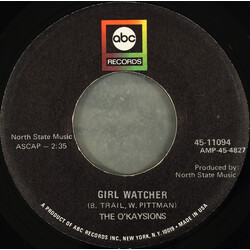 The O'Kaysions Girl Watcher VINYL 7" USED