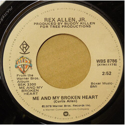 Rex Allen Jr. Me And My Broken Heart USED VINYL 7INCH 45 RPM SINGLE