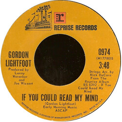 Gordon Lightfoot If You Could Read My Mind / Poor Little Allison USED VINYL 7INCH 45 RPM SINGLE