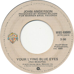 John Anderson (3) Your Lying Blue Eyes VINYL 7" USED
