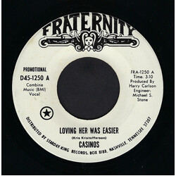The Casinos Loving Her Was Easier USED VINYL 7INCH 45 RPM SINGLE PROMO