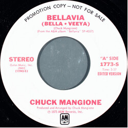 Chuck Mangione Bellavia USED VINYL 7INCH 45 RPM SINGLE PROMO