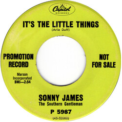 Sonny James It's The Little Things USED VINYL 7INCH 45 RPM SINGLE PROMO